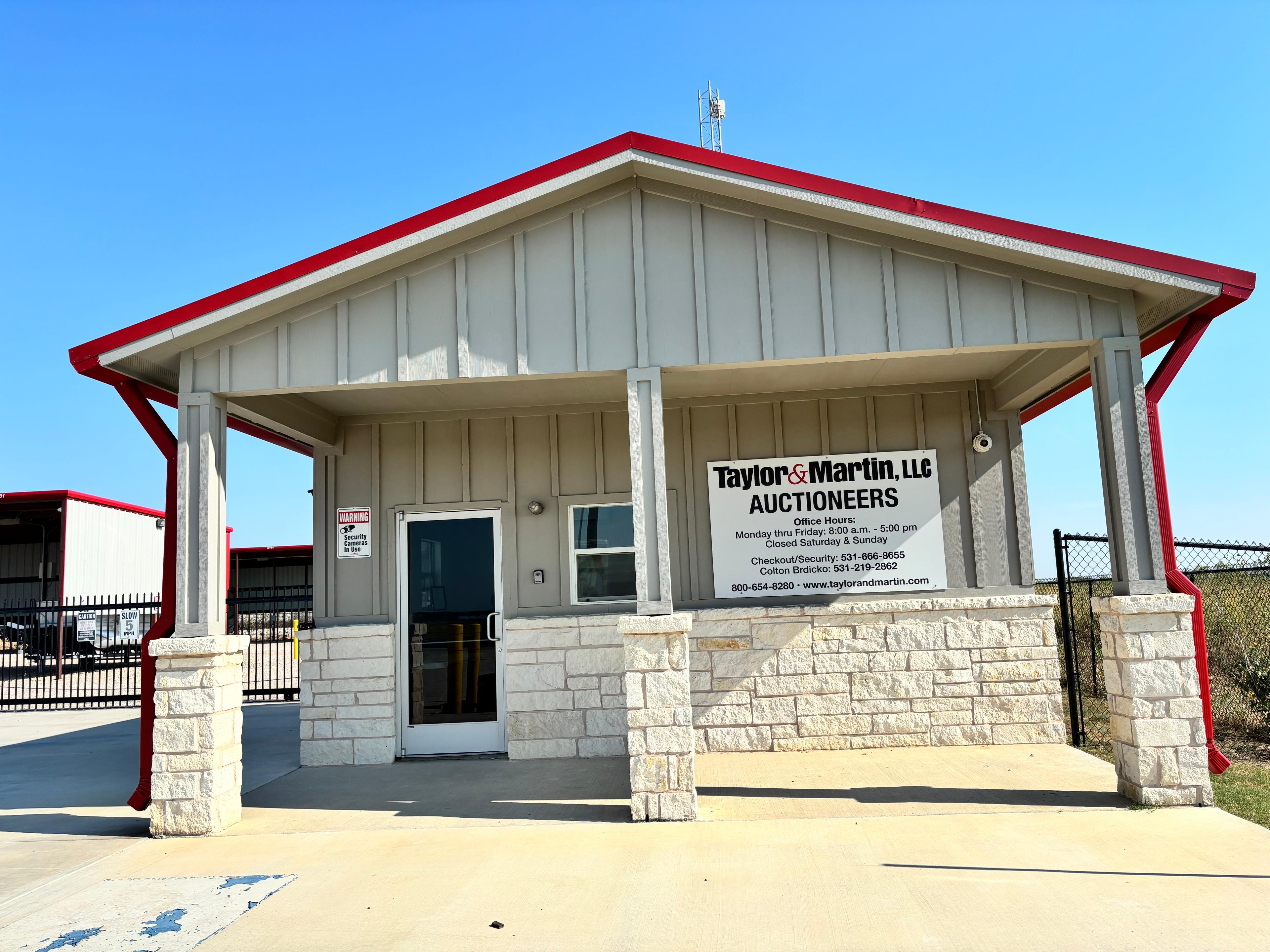 Boat and RV storage property in Krum, Texas