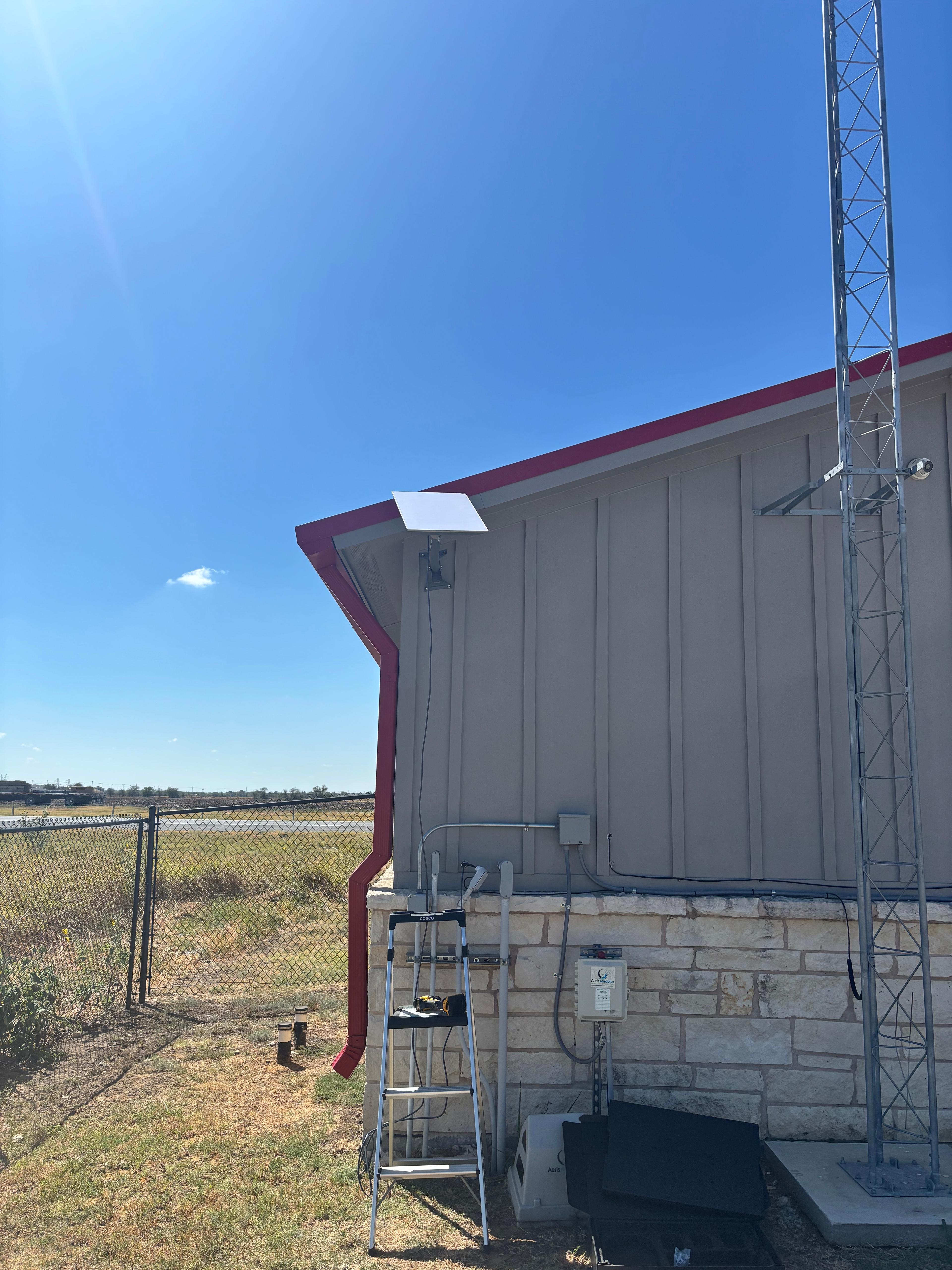 Installed IT rack supporting the property network